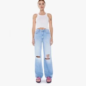 MOTHER The Maven Heel High-Waisted Straight Leg Jeans